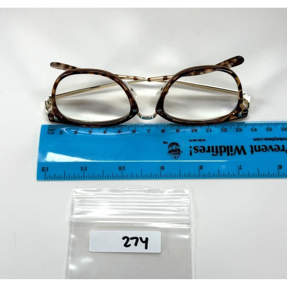GlassesShop 811125‎ Eyeglasses Frame Only 50-22-145 Cat Eye Tortoise Shell Gold